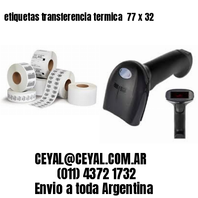 etiquetas transferencia termica  77 x 32