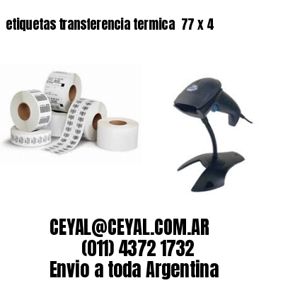 etiquetas transferencia termica  77 x 4