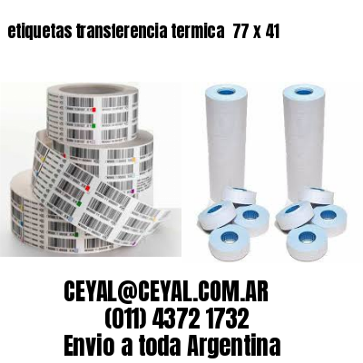 etiquetas transferencia termica  77 x 41