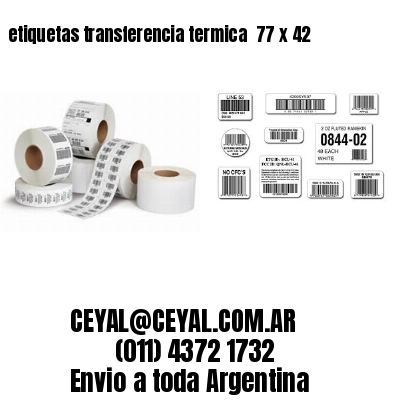 etiquetas transferencia termica  77 x 42