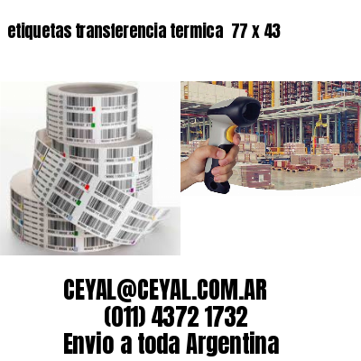 etiquetas transferencia termica  77 x 43