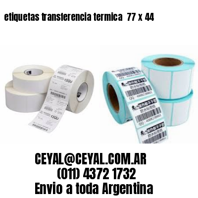 etiquetas transferencia termica  77 x 44