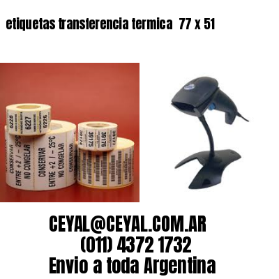 etiquetas transferencia termica  77 x 51