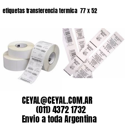 etiquetas transferencia termica  77 x 52