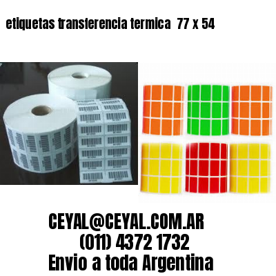 etiquetas transferencia termica  77 x 54