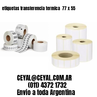 etiquetas transferencia termica  77 x 55