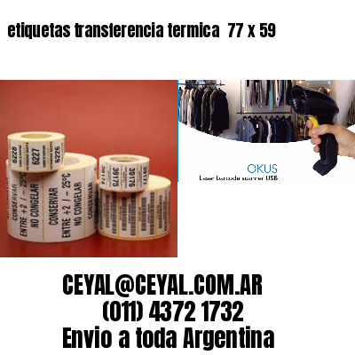 etiquetas transferencia termica  77 x 59