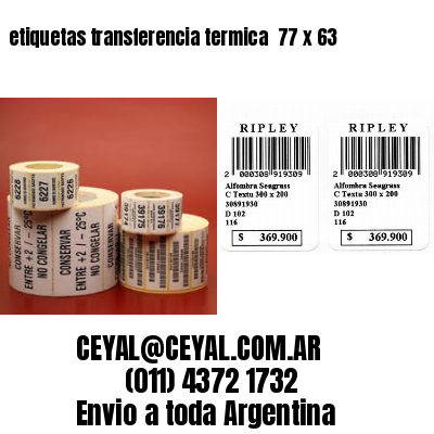 etiquetas transferencia termica  77 x 63