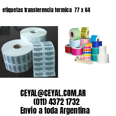 etiquetas transferencia termica  77 x 64