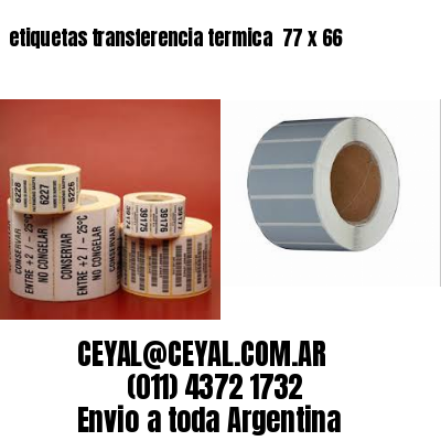 etiquetas transferencia termica  77 x 66