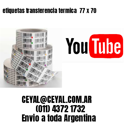 etiquetas transferencia termica  77 x 70