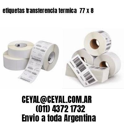 etiquetas transferencia termica  77 x 8