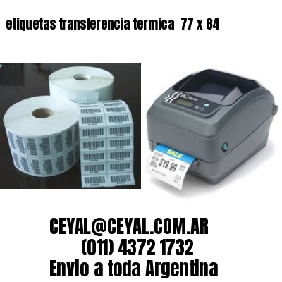 etiquetas transferencia termica  77 x 84