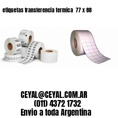 etiquetas transferencia termica  77 x 88