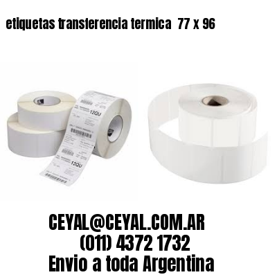etiquetas transferencia termica  77 x 96