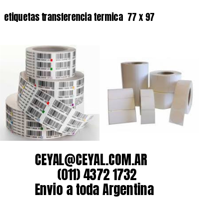 etiquetas transferencia termica  77 x 97