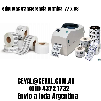 etiquetas transferencia termica  77 x 98