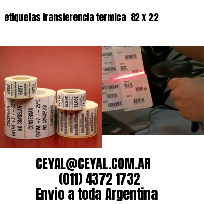 etiquetas transferencia termica  82 x 22