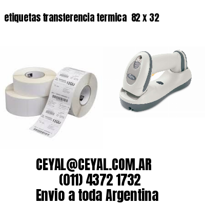 etiquetas transferencia termica  82 x 32