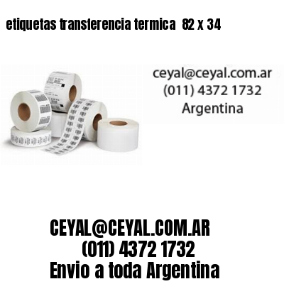 etiquetas transferencia termica  82 x 34