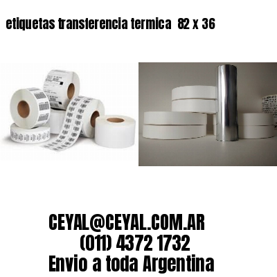 etiquetas transferencia termica  82 x 36