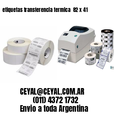 etiquetas transferencia termica  82 x 41