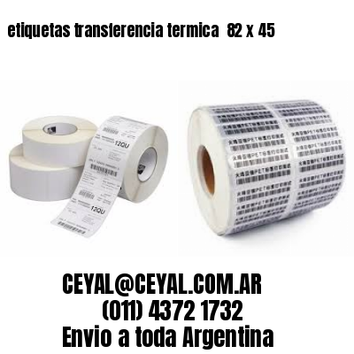 etiquetas transferencia termica  82 x 45
