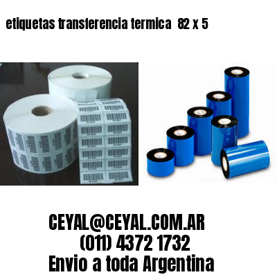 etiquetas transferencia termica  82 x 5