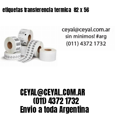 etiquetas transferencia termica  82 x 56