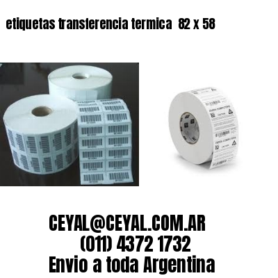etiquetas transferencia termica  82 x 58