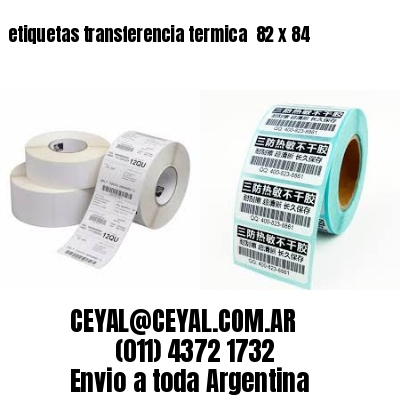 etiquetas transferencia termica  82 x 84