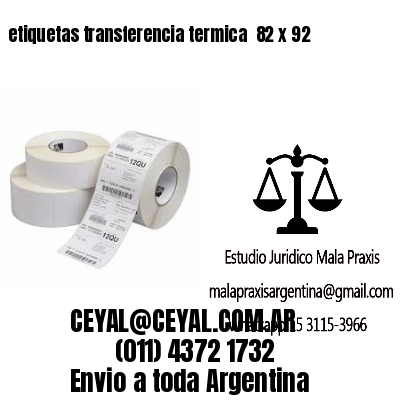 etiquetas transferencia termica  82 x 92