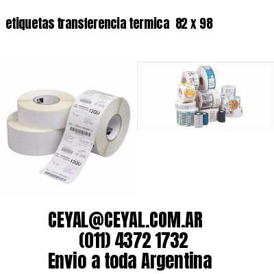 etiquetas transferencia termica  82 x 98
