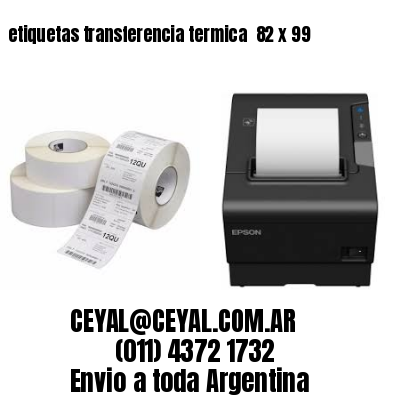 etiquetas transferencia termica  82 x 99