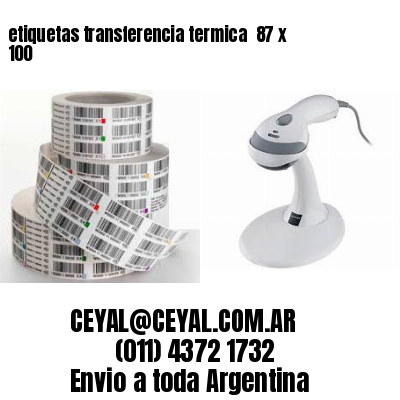 etiquetas transferencia termica  87 x 100