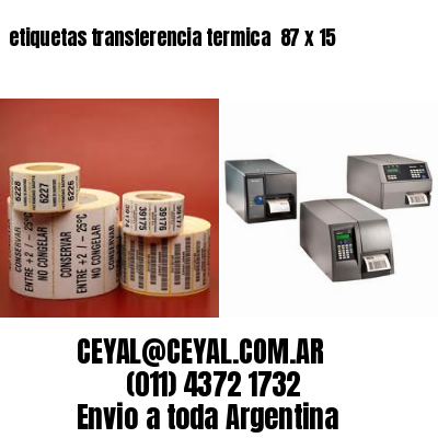 etiquetas transferencia termica  87 x 15