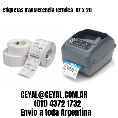 etiquetas transferencia termica  87 x 20