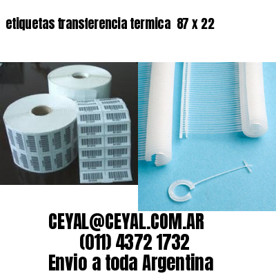 etiquetas transferencia termica  87 x 22