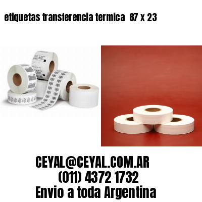 etiquetas transferencia termica  87 x 23