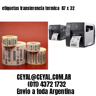 etiquetas transferencia termica  87 x 32