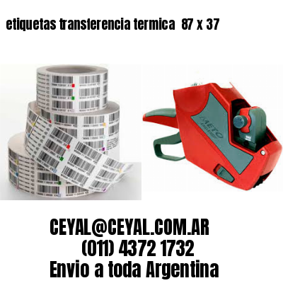 etiquetas transferencia termica  87 x 37