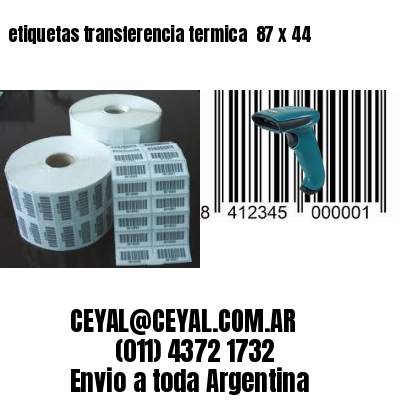 etiquetas transferencia termica  87 x 44
