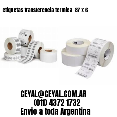etiquetas transferencia termica  87 x 6