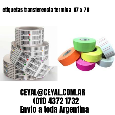 etiquetas transferencia termica  87 x 78