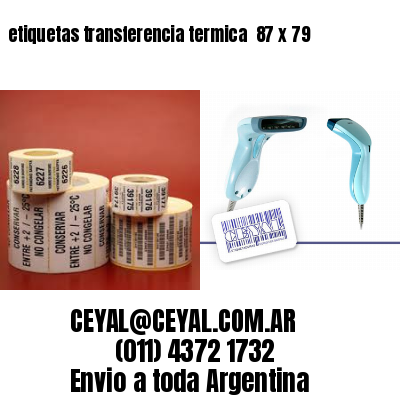 etiquetas transferencia termica  87 x 79