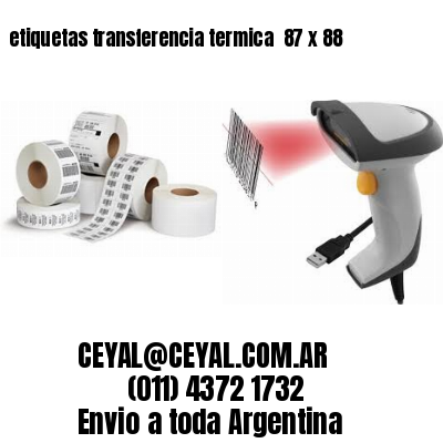 etiquetas transferencia termica  87 x 88