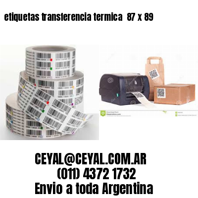 etiquetas transferencia termica  87 x 89