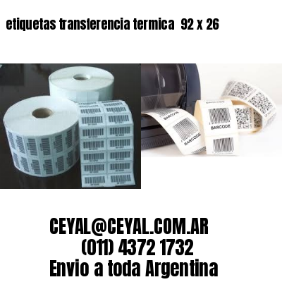 etiquetas transferencia termica  92 x 26