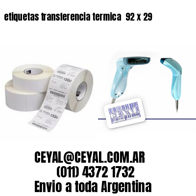 etiquetas transferencia termica  92 x 29