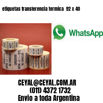 etiquetas transferencia termica  92 x 40